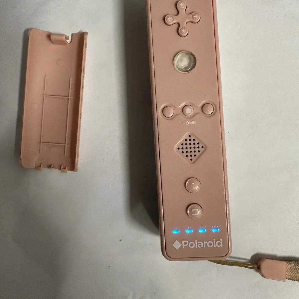 Polaroid Wii Wireless Remote Controller Pink Motion Plus USB Receiver Accessory